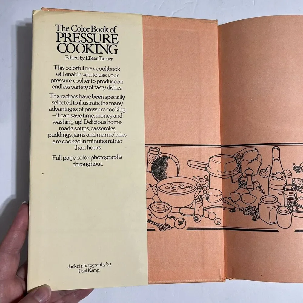 The Color Book of Pressure Cooking Edited by Eileen Turner Hardcover Cookbook